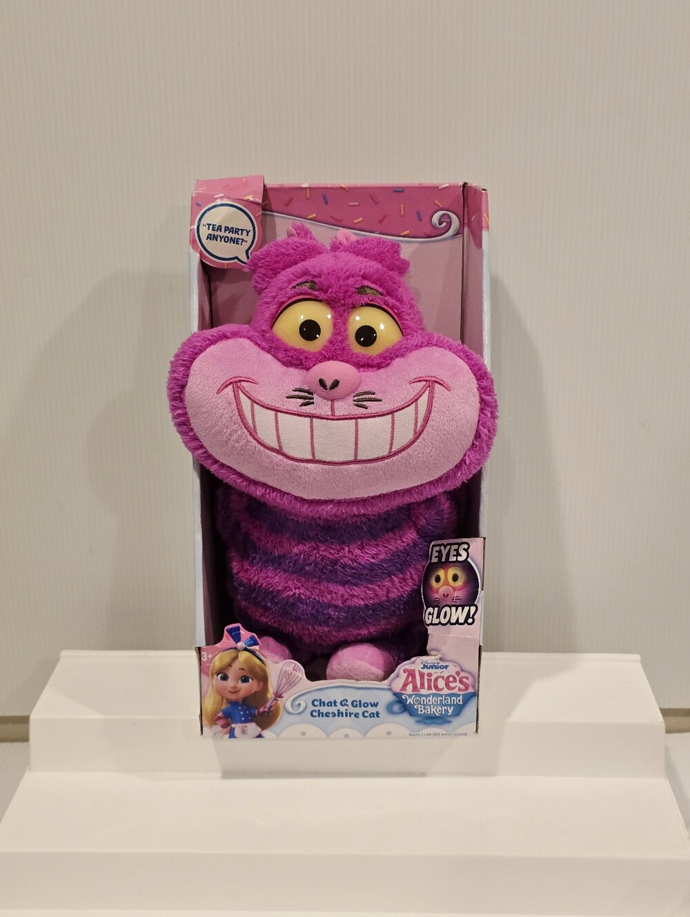 Disney Junior Alice’s Wonderland Bakery Chat & Glow Cheshire Cat Plush Talks